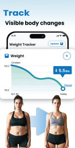 اسکرین شات 4 برنامه Pedometer - Walk & Lose Weight