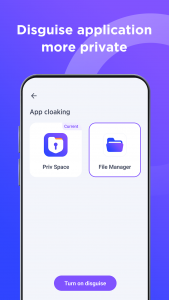 اسکرین شات 2 برنامه Priv Space - Hide Any Files