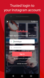 اسکرین شات برنامه Unfollow for Instagram - Non followers & Fans 1