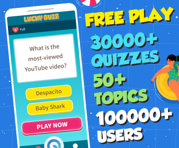 اسکرین شات بازی Fun trivia game - Lucky Quiz 1