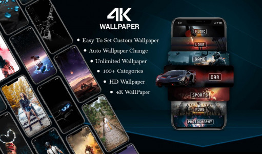 اسکرین شات برنامه 4K Wallpaper - HD Backgrounds 1