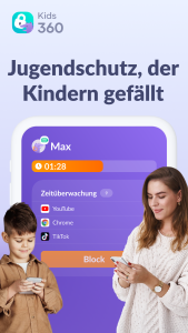 اسکرین شات 1 برنامه Kids360: Jugendschutz App