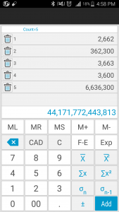 اسکرین شات برنامه Total Calculator 4