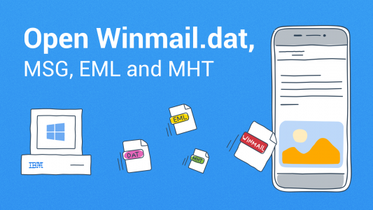 اسکرین شات برنامه Winmail.dat, MSG, MHT Viewer 1