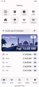 اسکرین شات 1 برنامه I'm Muslim - Adhan Quran ToDo