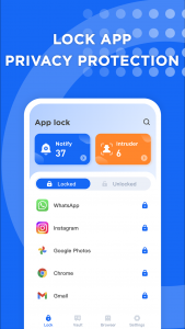 اسکرین شات برنامه App Lock - Lock & Unlock Apps 1