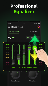 اسکرین شات 1 برنامه Music Equalizer & Bass Booster
