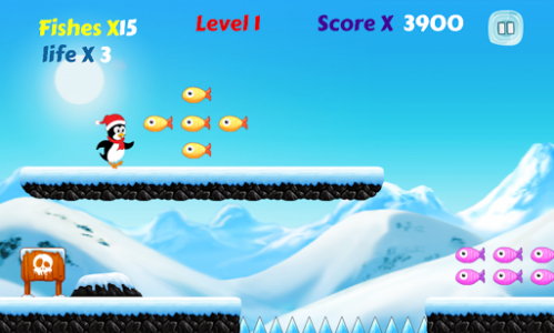 اسکرین شات بازی Polar Penguin Run 4