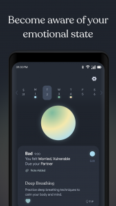 اسکرین شات برنامه Moodlight - Daily Mood Tracker 1