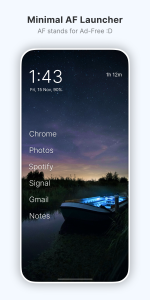 اسکرین شات برنامه Olauncher. Minimal AF Launcher 1