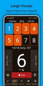 اسکرین شات برنامه Stage Metronome with Setlist 2