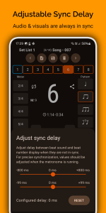 اسکرین شات 5 برنامه Stage Metronome with Setlist