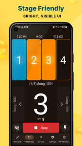 اسکرین شات 4 برنامه Stage Metronome with Setlist