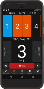 اسکرین شات برنامه Stage Metronome with Setlist 3