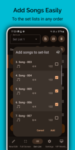 اسکرین شات 4 برنامه Stage Metronome with Setlist