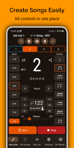 اسکرین شات 1 برنامه Stage Metronome with Setlist