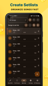 اسکرین شات 3 برنامه Stage Metronome with Setlist