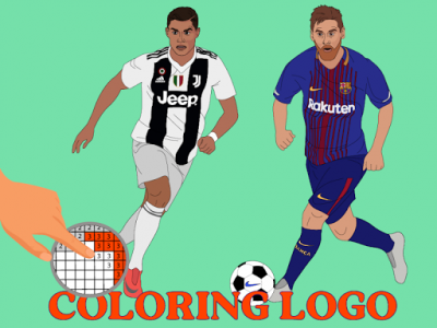 اسکرین شات برنامه Coloring LOGO Football : Pixel art by number 3