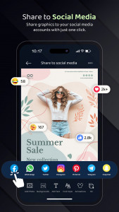 اسکرین شات برنامه سازنده پوستر و خالق پرچم ها 6