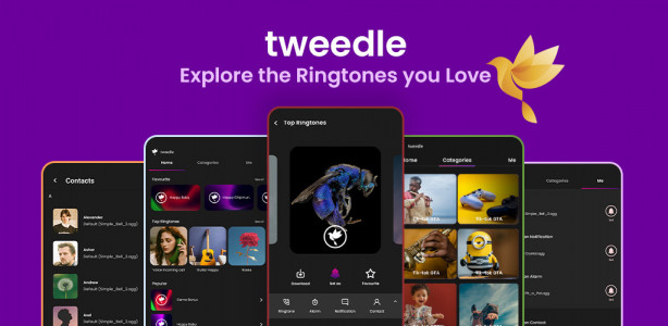 اسکرین شات 1 برنامه Ringtone Sounds - Tweedle