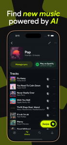 اسکرین شات 2 برنامه Swipefy for Spotify