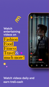 اسکرین شات برنامه Trell- Videos and Shopping App 1