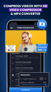 اسکرین شات 4 برنامه Video Converter:Compress Video