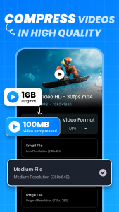 اسکرین شات 2 برنامه Video Compressor & Converter