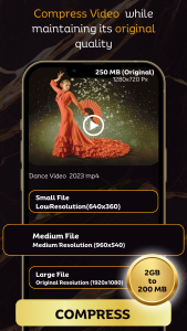 اسکرین شات 1 برنامه Video Compressor - Reduce Size
