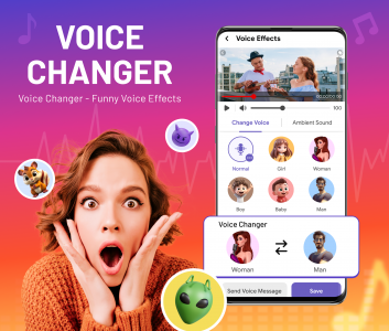 اسکرین شات برنامه Voice Changer: Voice Effects 1