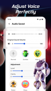 اسکرین شات برنامه Voice Changer & Voice Effects 3