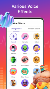 اسکرین شات برنامه Voice Changer: Voice Effects 2