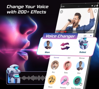 اسکرین شات برنامه Voice Changer & Voice Effects 1