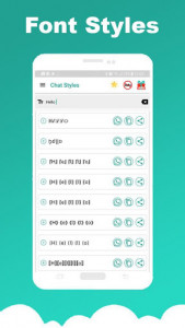 اسکرین شات برنامه Chat Styles: Cool Font & Stylish Text for WhatsApp 5