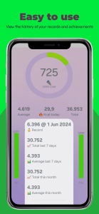 اسکرین شات 4 برنامه Walking: Pedometer diet