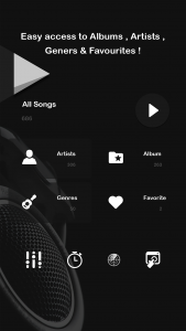 اسکرین شات برنامه Black Music Player : MP3 Audio 2