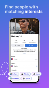 اسکرین شات 4 برنامه Speaky - Language Exchange