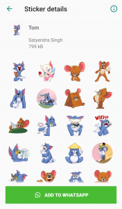 اسکرین شات برنامه Cartoon Stickers for Whatsapp 5