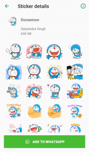 اسکرین شات برنامه Cartoon Stickers for Whatsapp 8