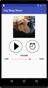 اسکرین شات برنامه Dog Sleep Music 1