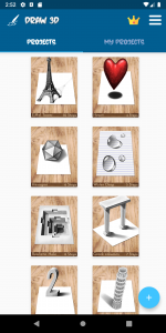 اسکرین شات 1 برنامه Learn to Draw 3D - Animated