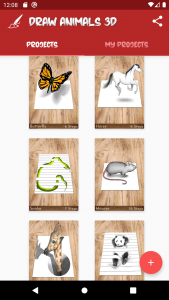 اسکرین شات 2 برنامه How to Draw Animals 3D