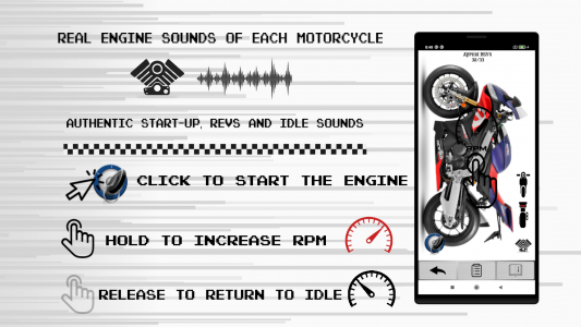اسکرین شات برنامه Motorcycles - Engines Sounds 2