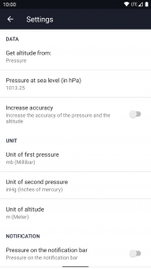 اسکرین شات برنامه Barometer and Altimeter App 4