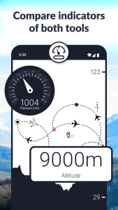 اسکرین شات 5 برنامه Barometer and Altimeter App