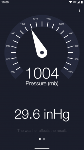 اسکرین شات برنامه Barometer and Altimeter App 1