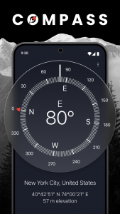 اسکرین شات برنامه Compass: Accurate Compass 3