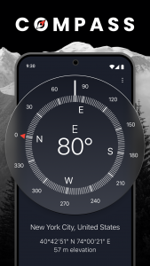 اسکرین شات برنامه Compass: Accurate Compass 1