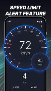 اسکرین شات 1 برنامه GPS Speedometer: Speed Tracker