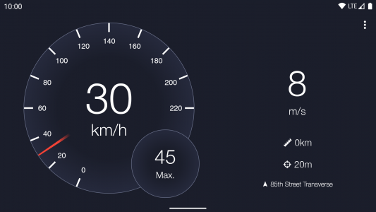 اسکرین شات برنامه Speedometer 2